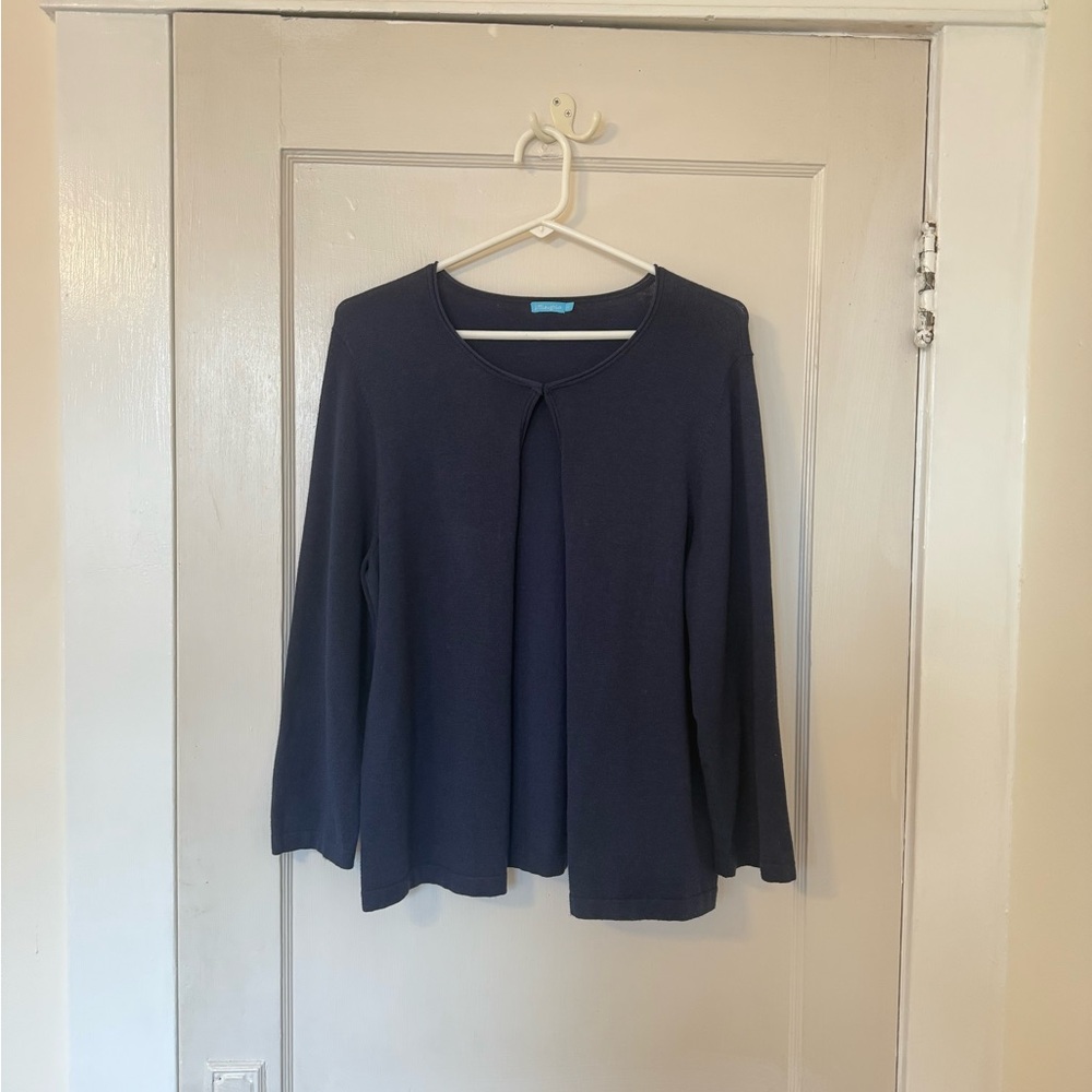 J McLaughlin Navy Blue Cardigan - Large